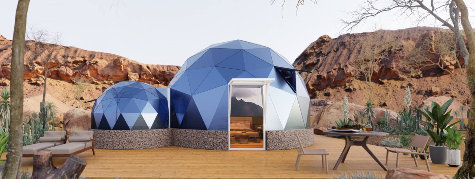 互助球形智能光伏玻璃星空房